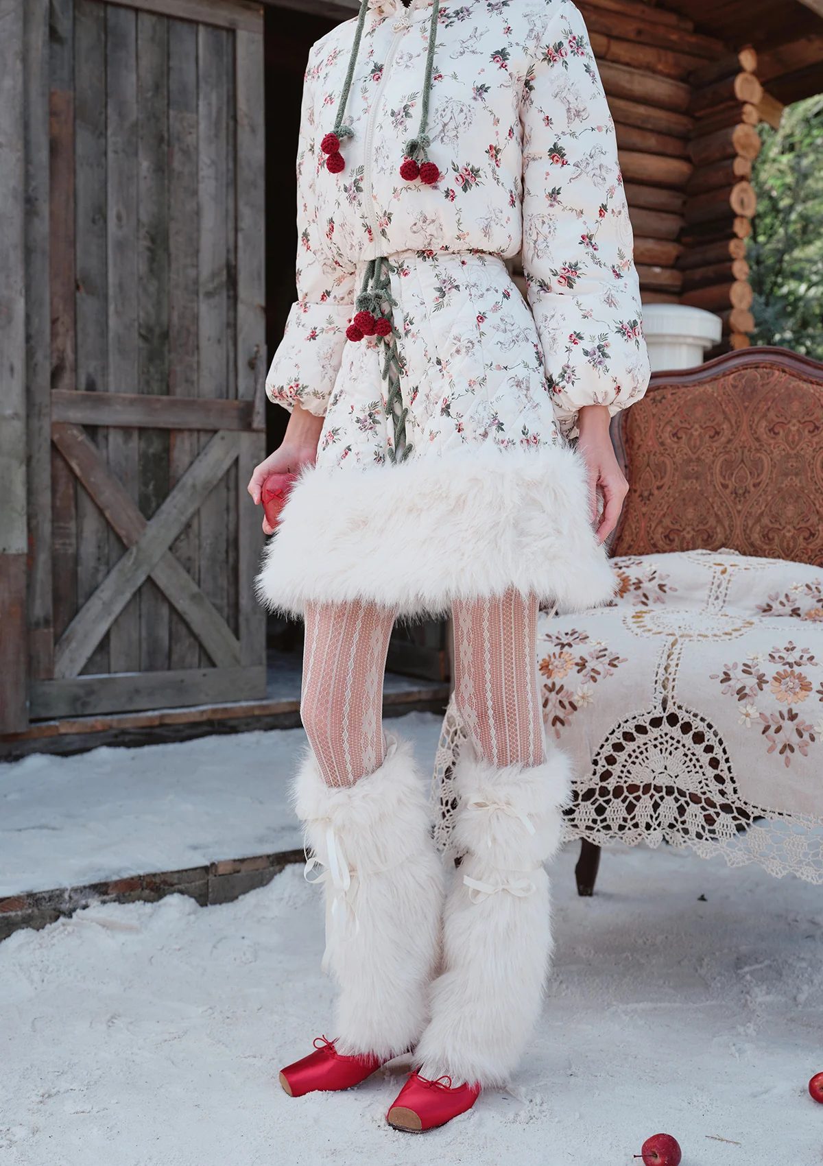 Berry Meow Meow Down Jacket - Thrancidy