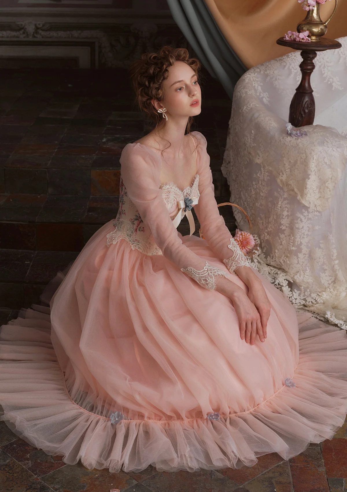 Annalise Long Sleeve Corset Dress - Thrancidy