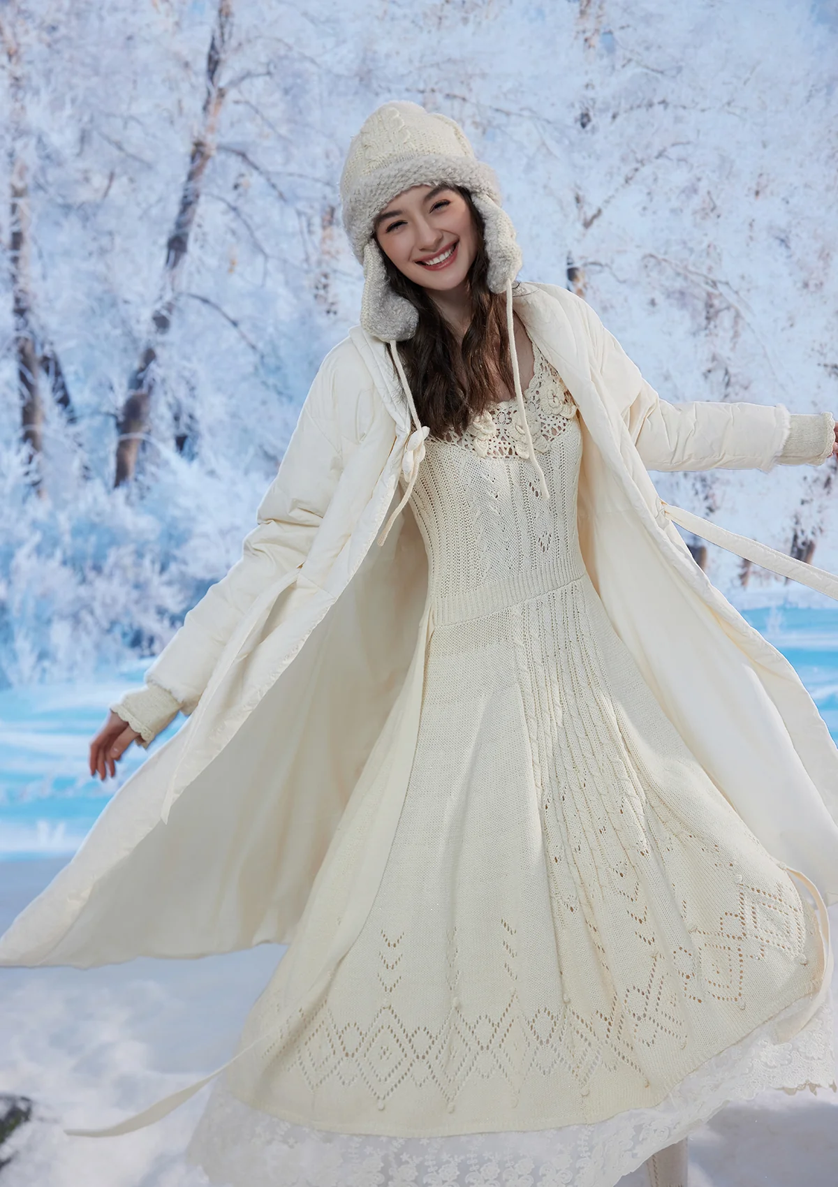 Edelweiss Lover Down Coat - Thrancidy