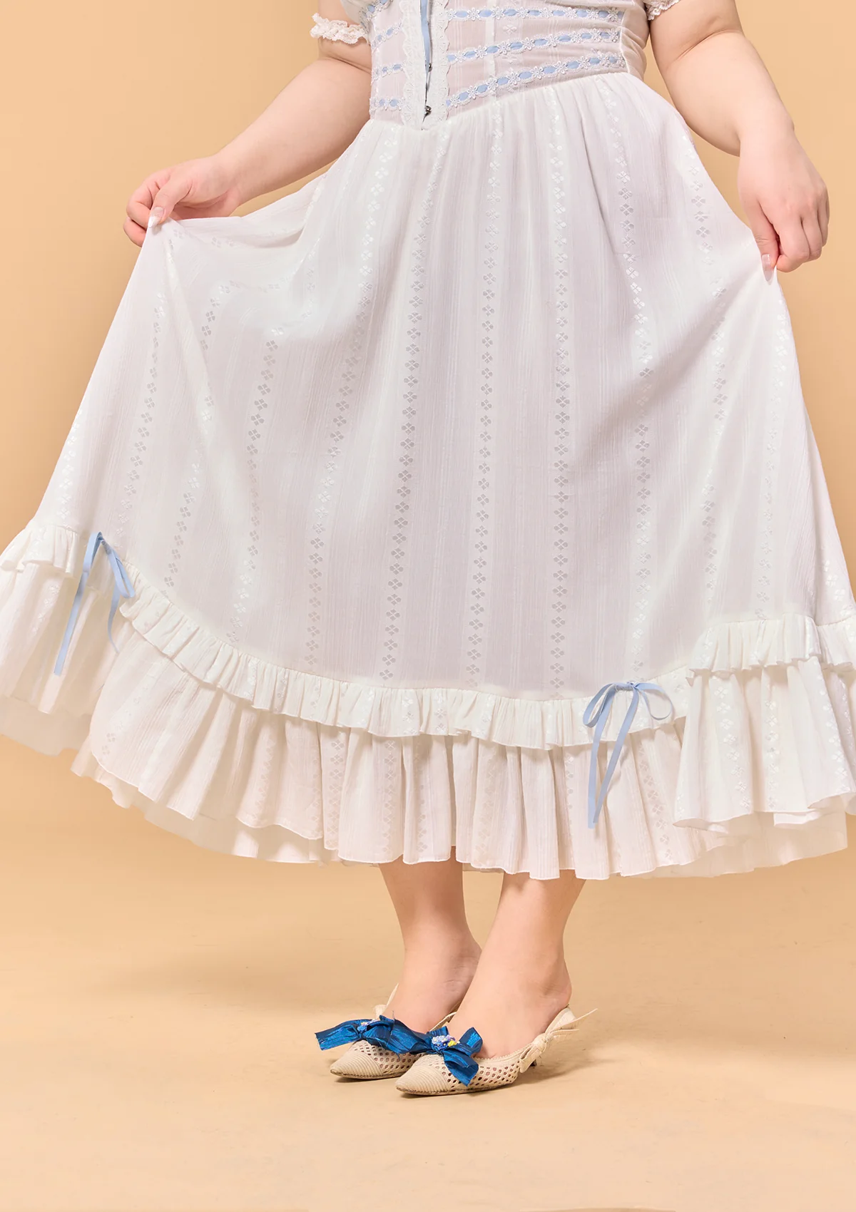 Curve & Plus Dear White Pages Dress - Thrancidy