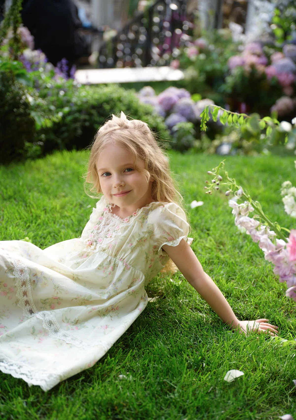 Toddler Girl Garden Tea Party Corset Dress - Thrancidy