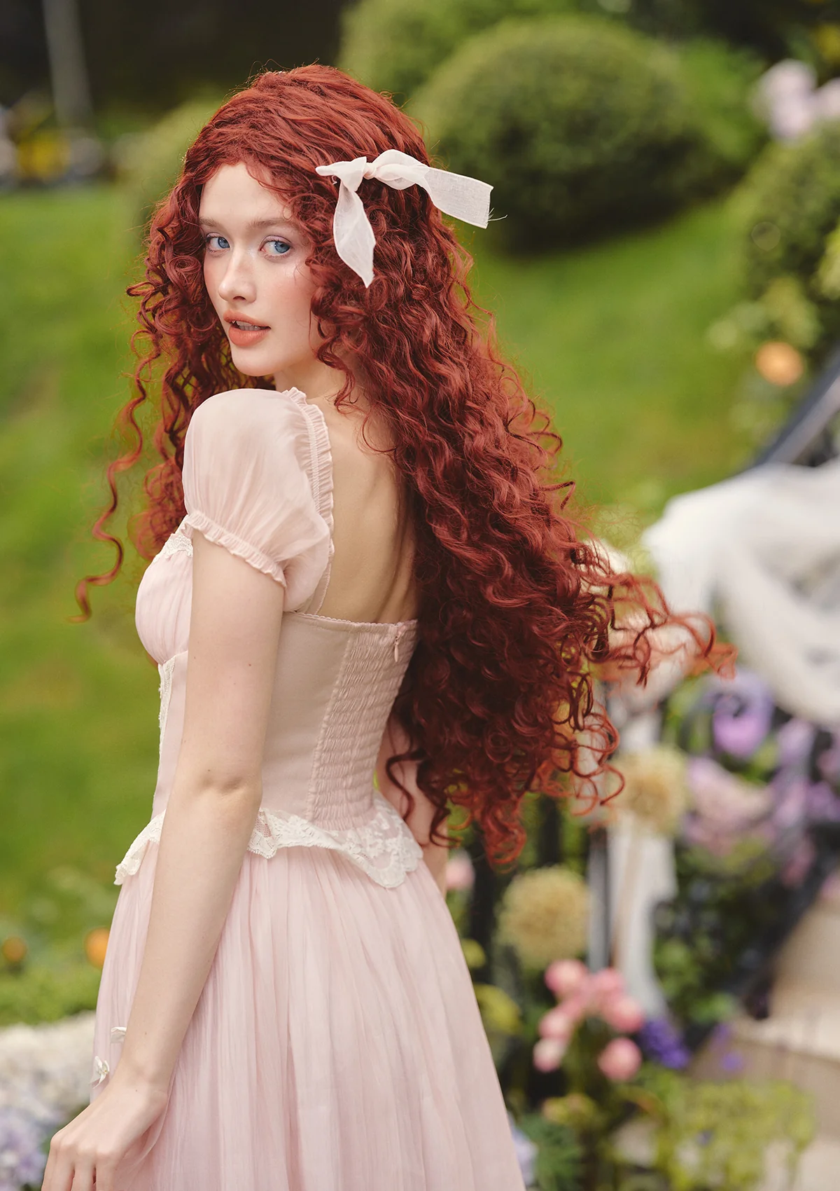 Pink Mist Fairy Corset Dress - Thrancidy