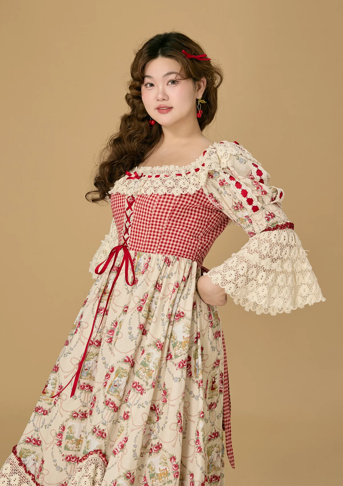 Curve & Plus Little Red Riding Hood  Dress - Thrancidy