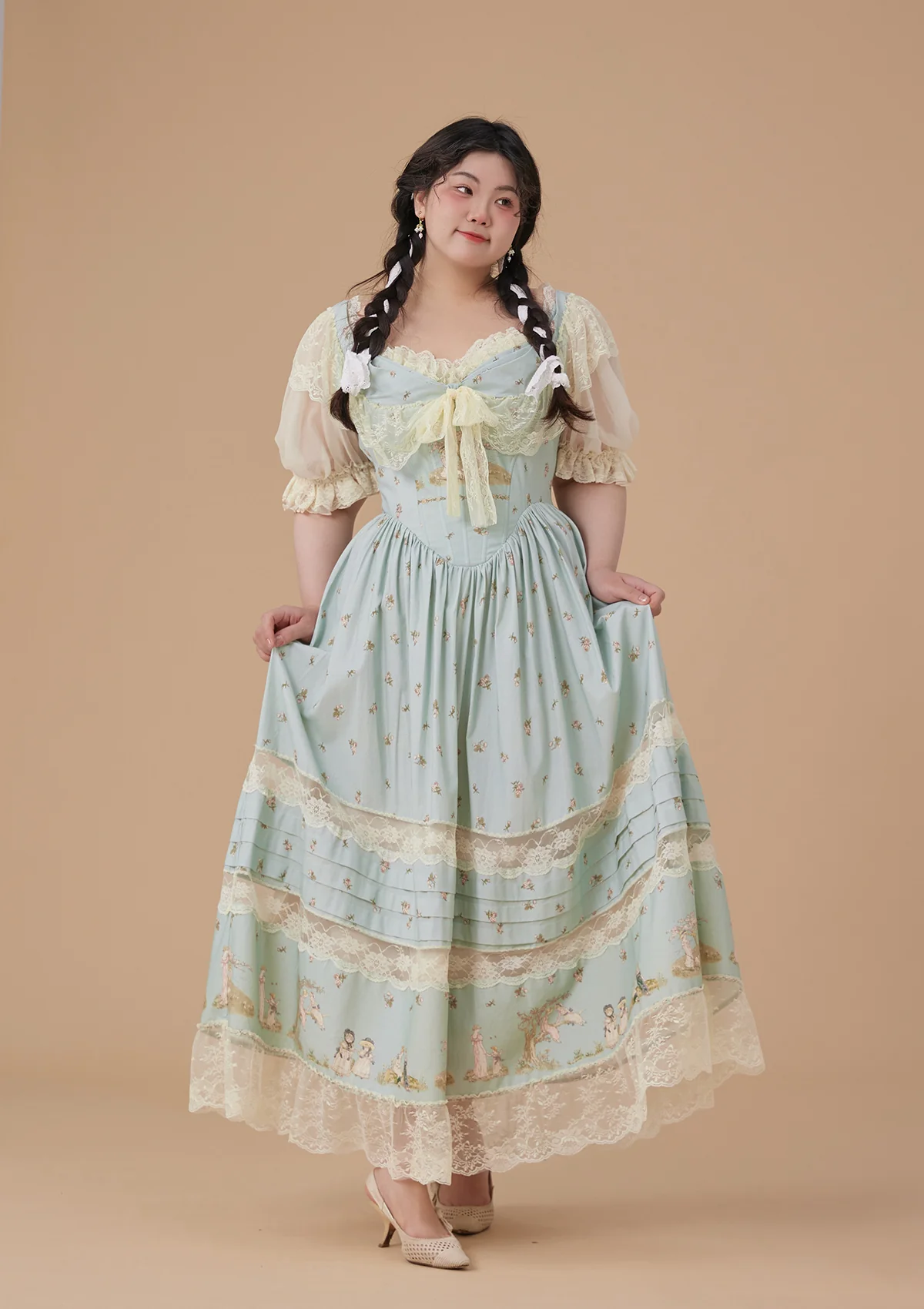 Curve & Plus Woodland Fairy Dress - Thrancidy