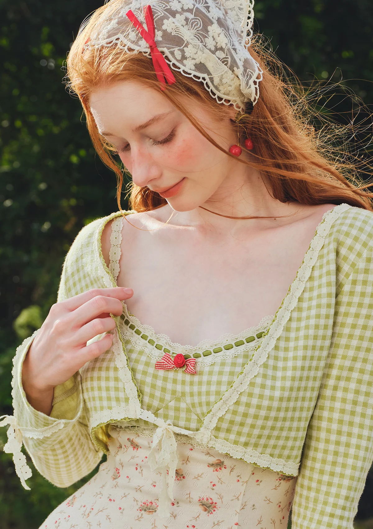 Matcha Red Bean Cardigan - Thrancidy