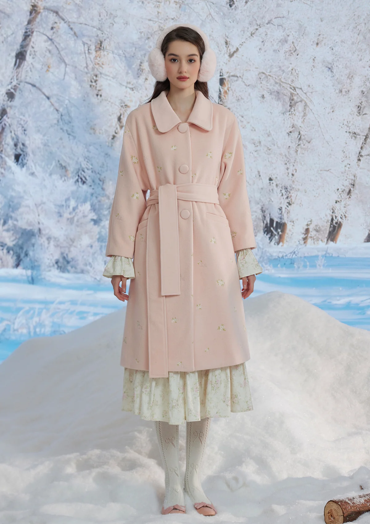 Blushy Wasabi Coat - Thrancidy