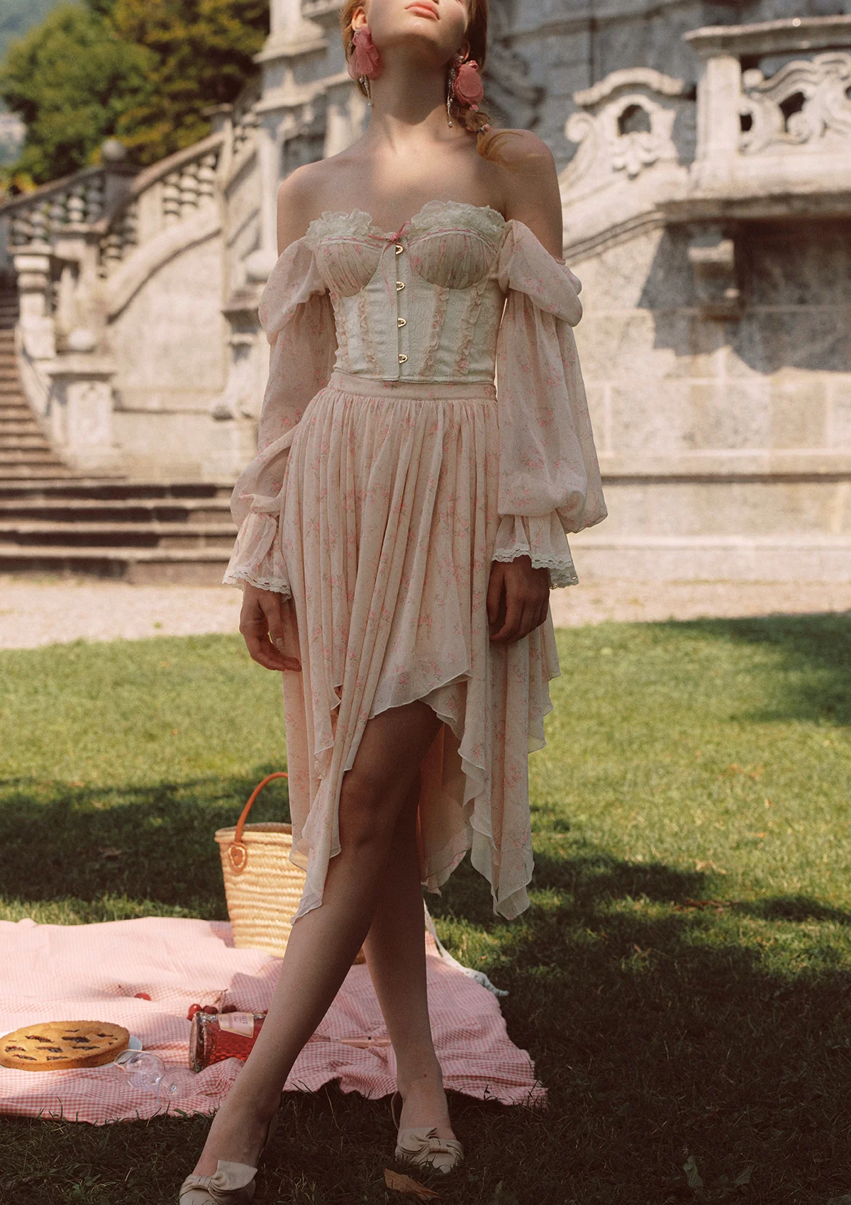 Girl Floral Notes Skirt - Thrancidy