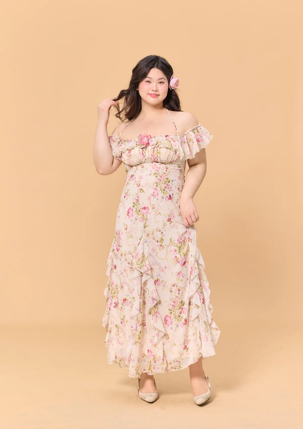 Curve & Plus Blooming in the Sun Dress - Thrancidy
