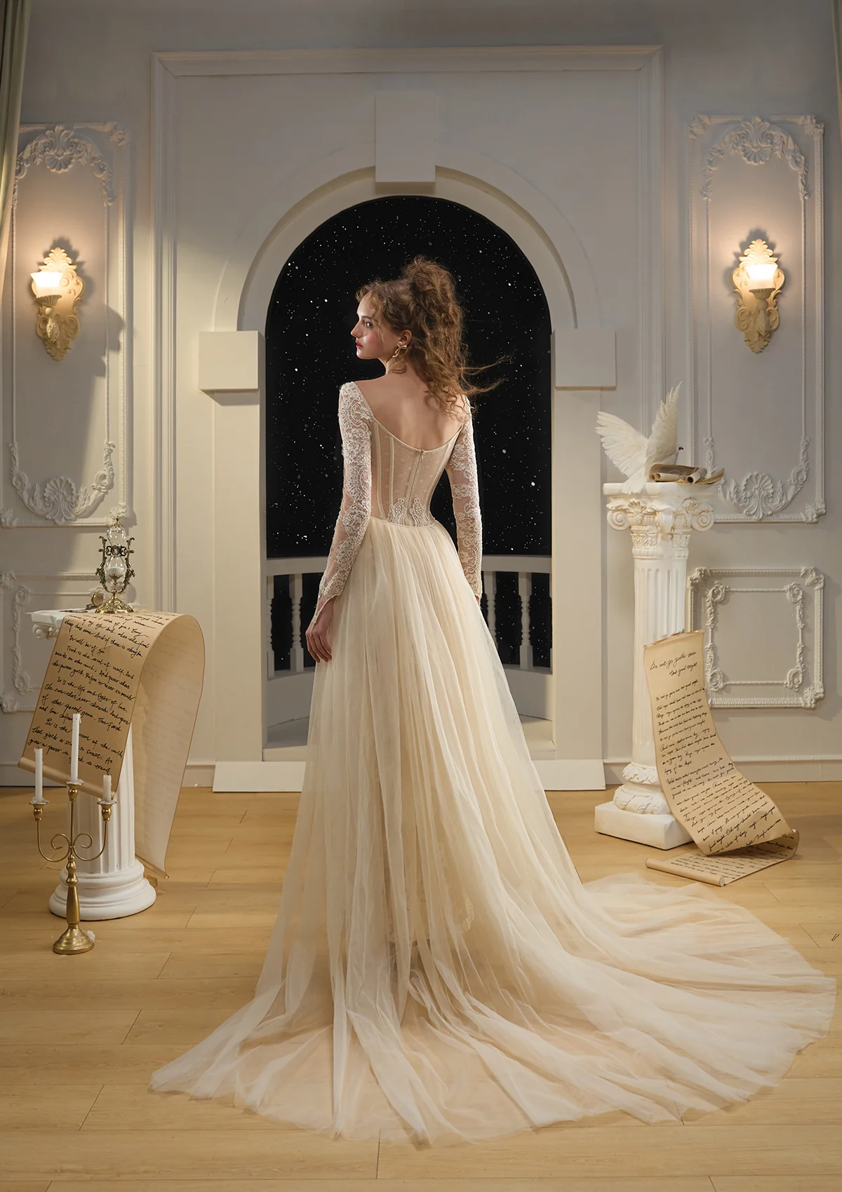 Swan Wings Corset Dress - Thrancidy