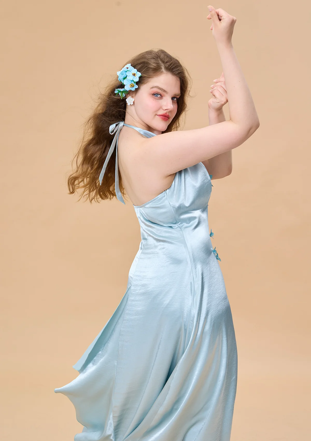 Curve & Plus Butterfly Pearl Dress - Thrancidy