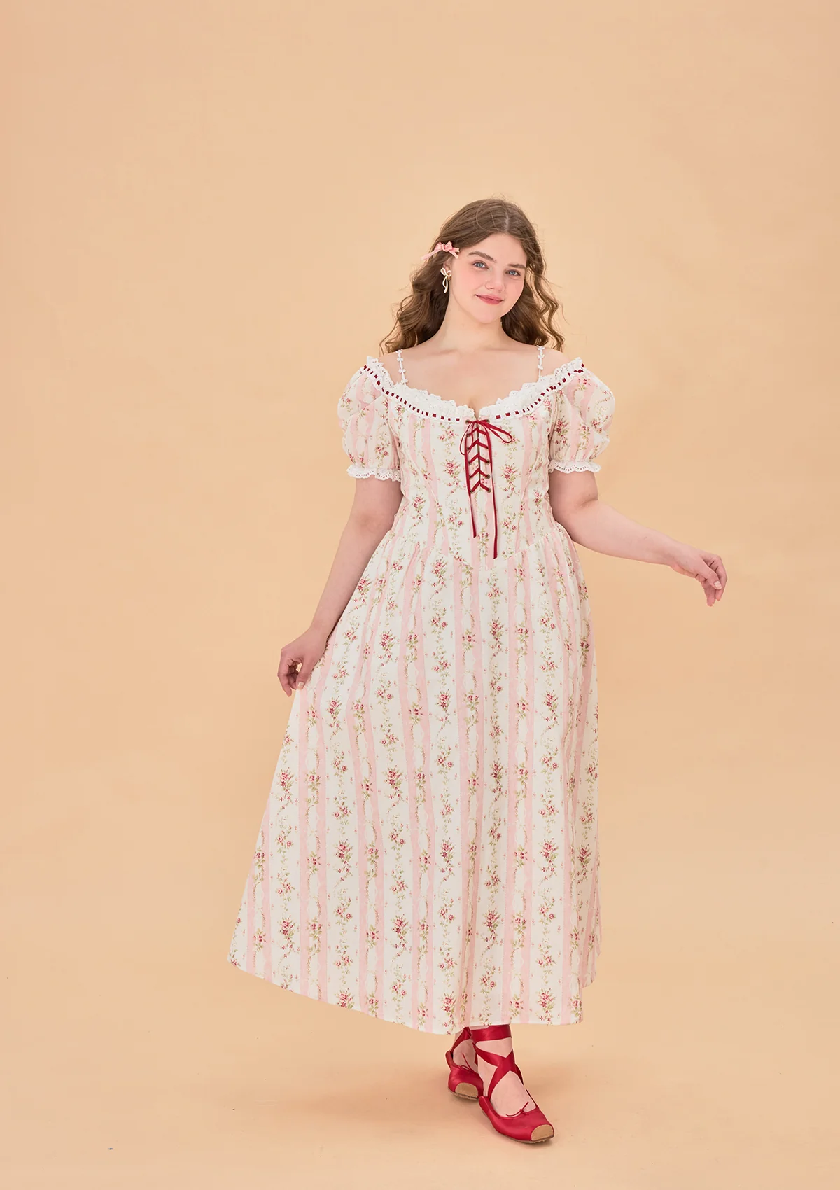 Curve & Plus Audrey Tea Party Corset Dress - Thrancidy