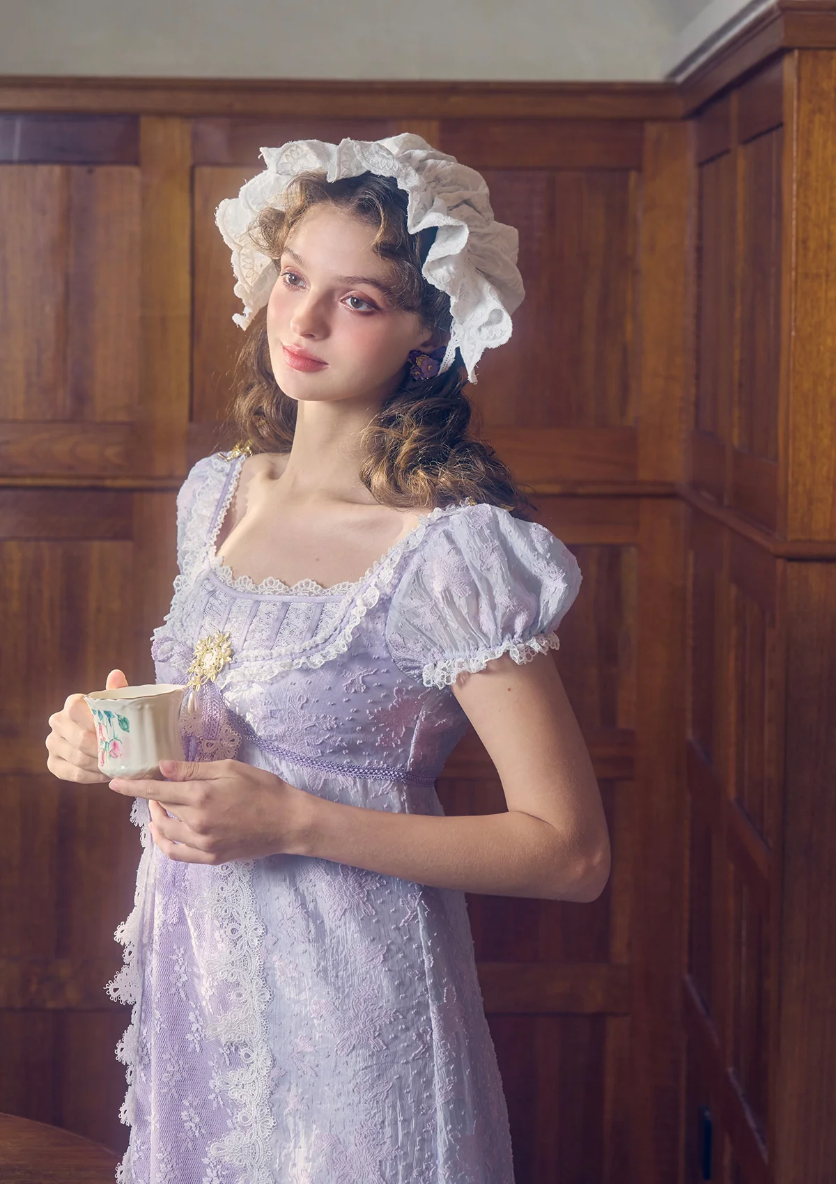 Monet's Irises Regency Dress - Thrancidy