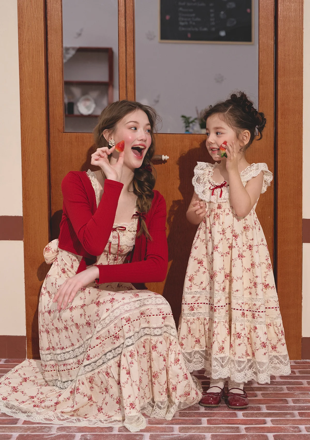 Toddler Girl Red Garnet Dress - Thrancidy