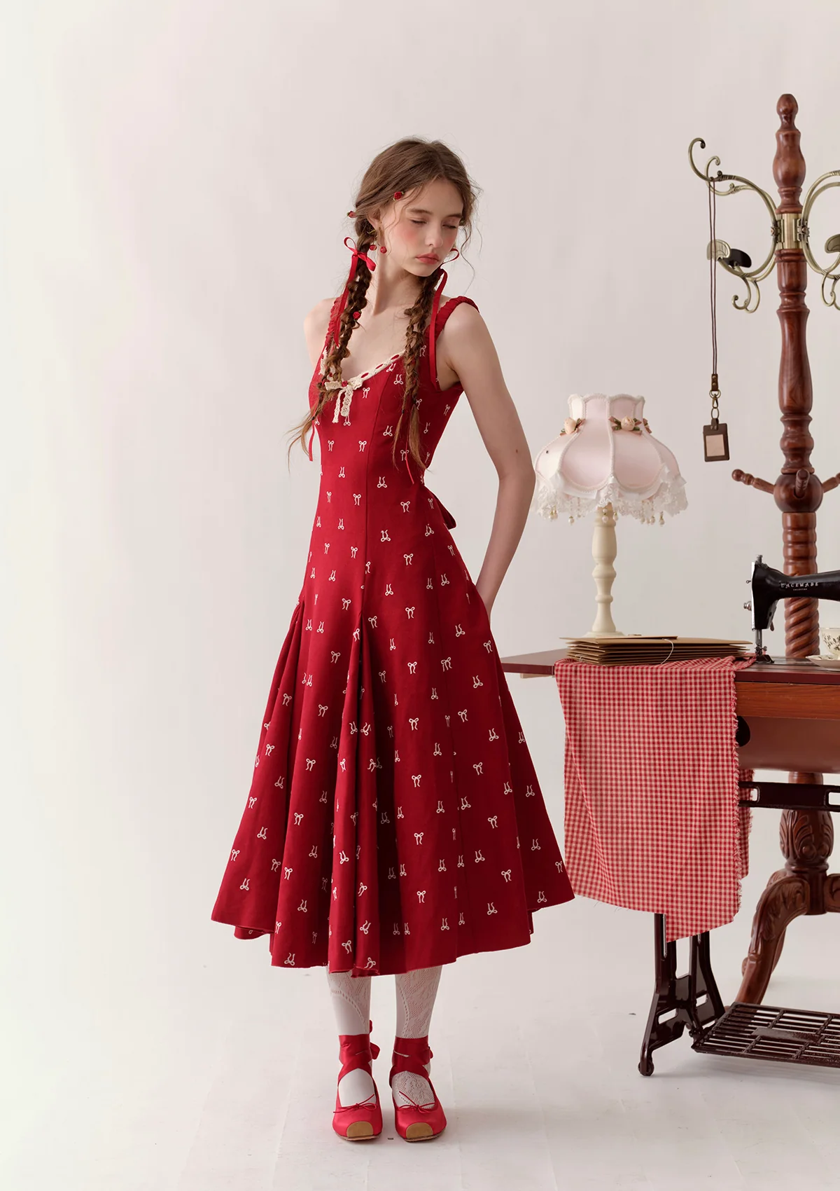 Strawberry Newspaper Office Dress - Thrancidy
