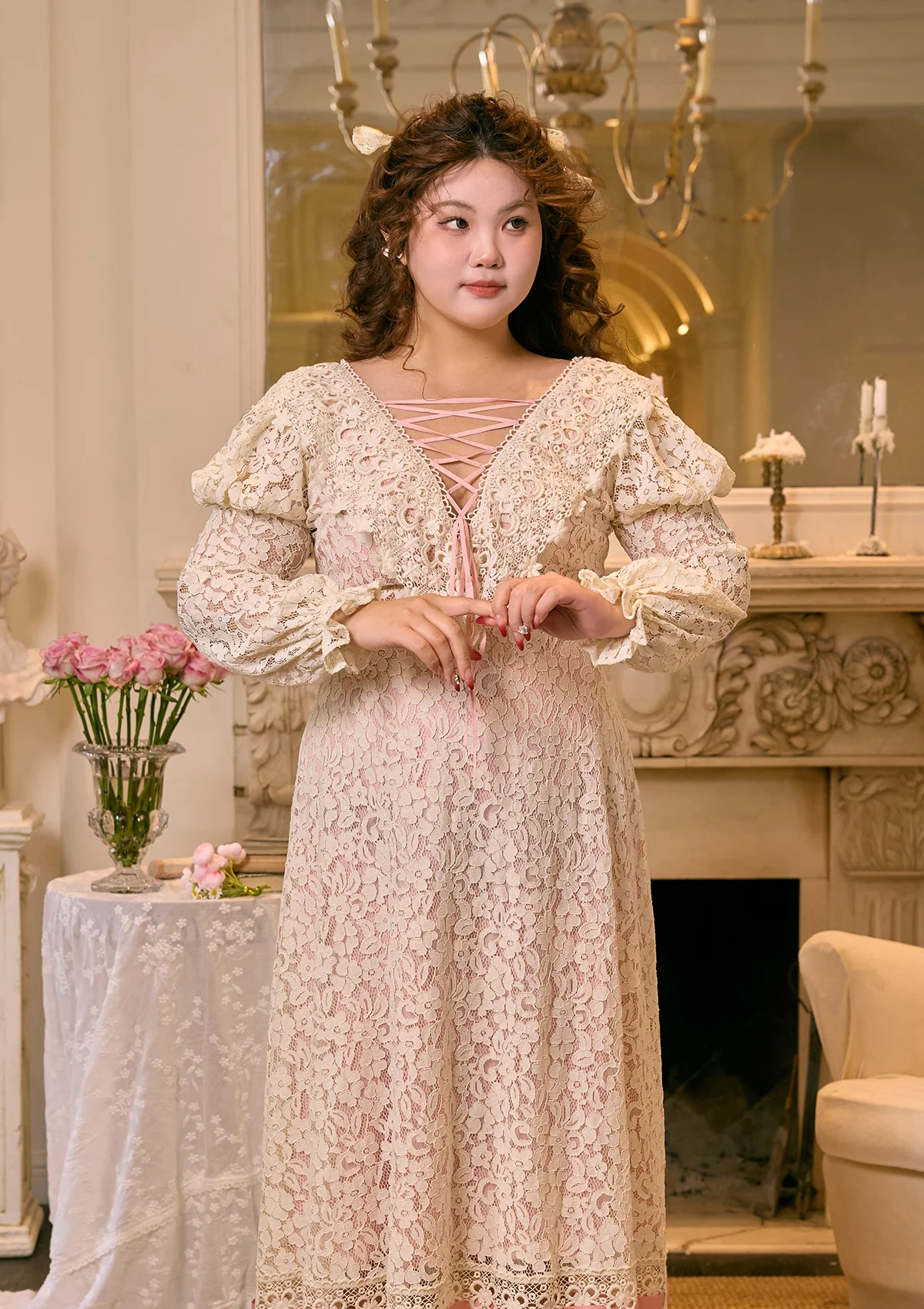 Curve & Plus Monologue Poem of Rose Dress - Thrancidy