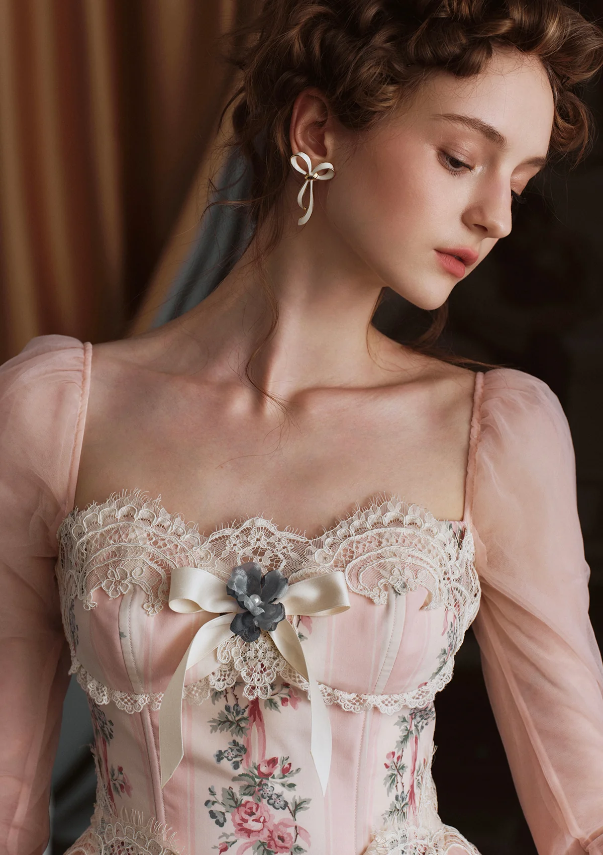 Annalise Long Sleeve Corset Dress - Thrancidy