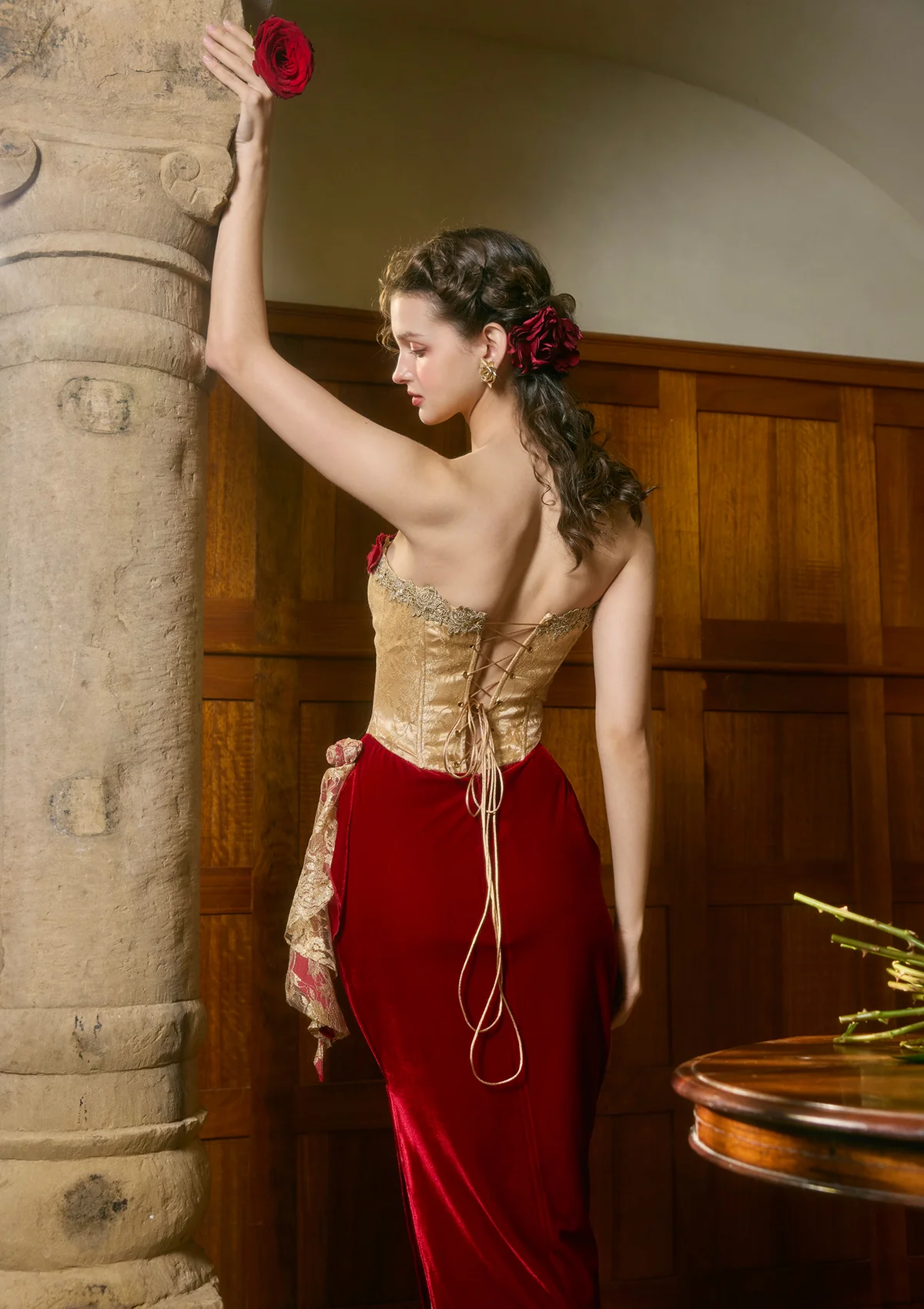 Wild Rosa in Spain Corset Dress - Thrancidy