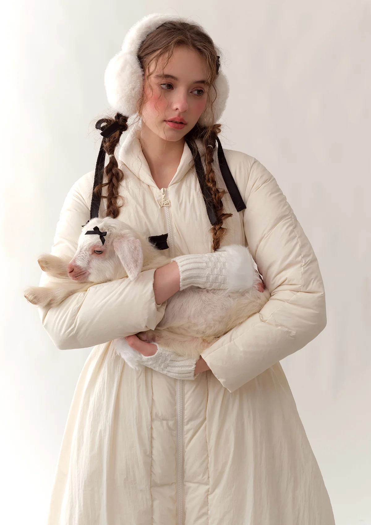 Sea Salt Chiffrette Down Jacket - Thrancidy