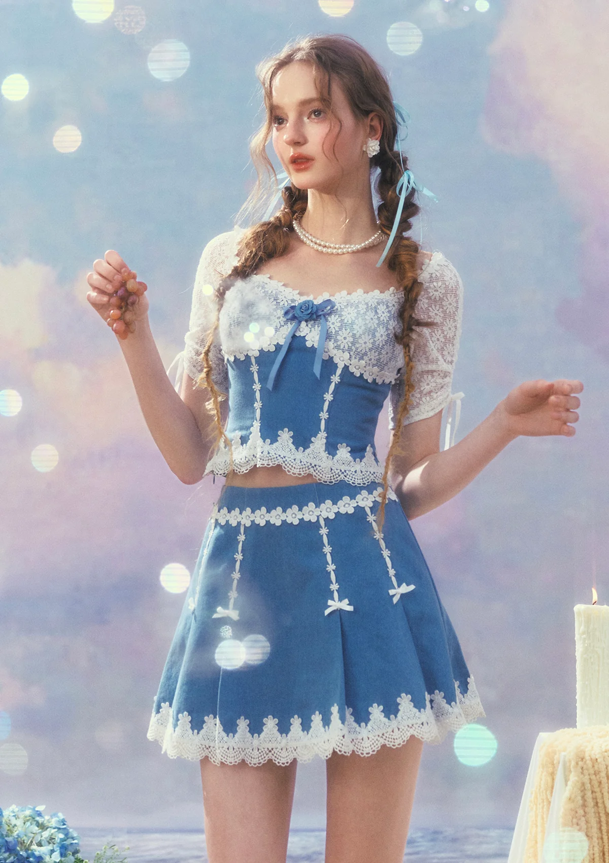 Dream Blue Coast Skirt - Thrancidy