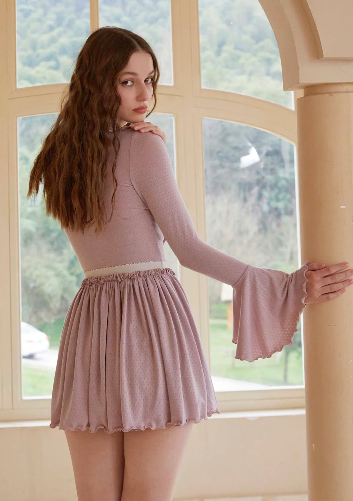 Miss Taro Knit Pantskirt - Thrancidy