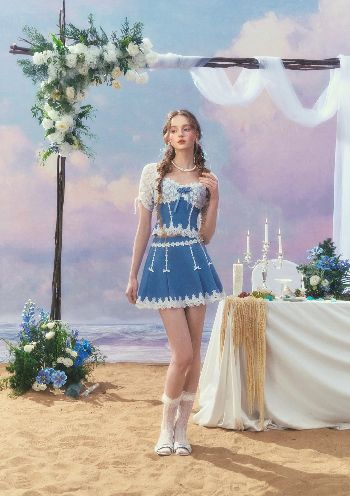 Dream Blue Coast Skirt - Thrancidy