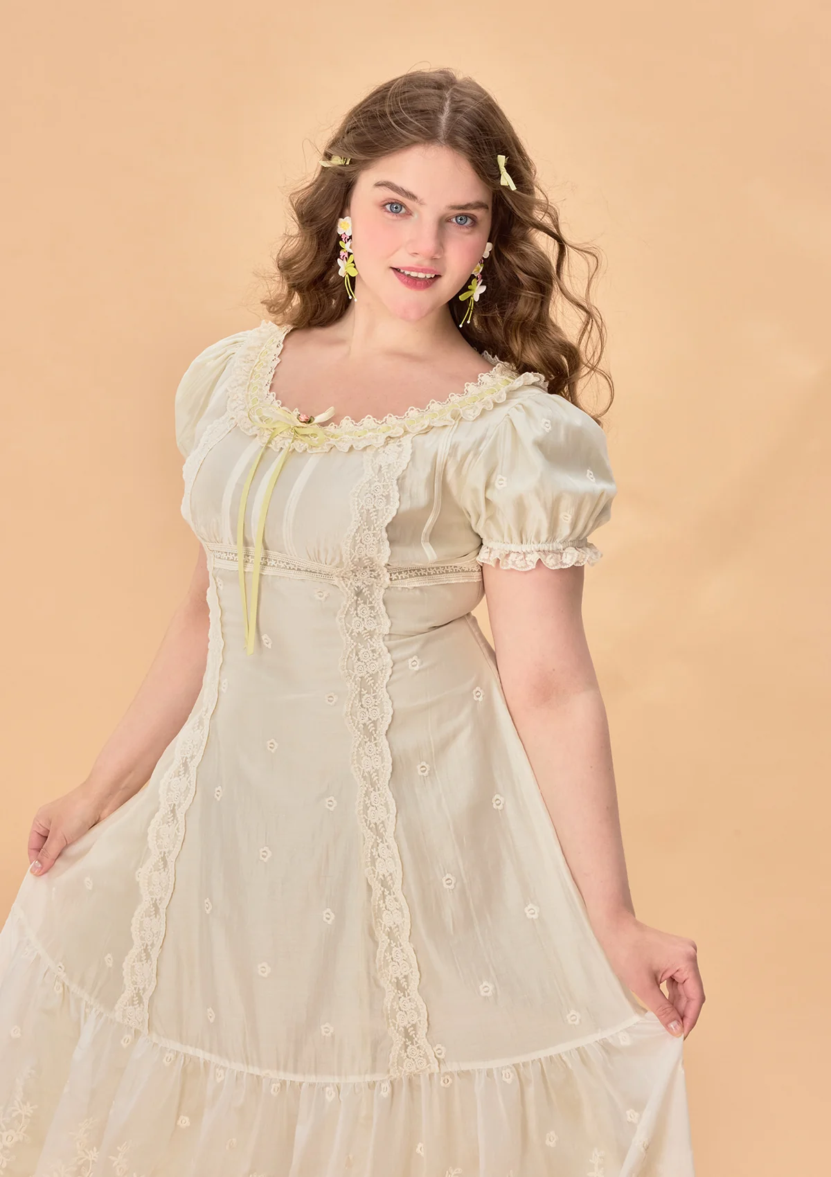 Curve & Plus Green Grapes Dress - Thrancidy