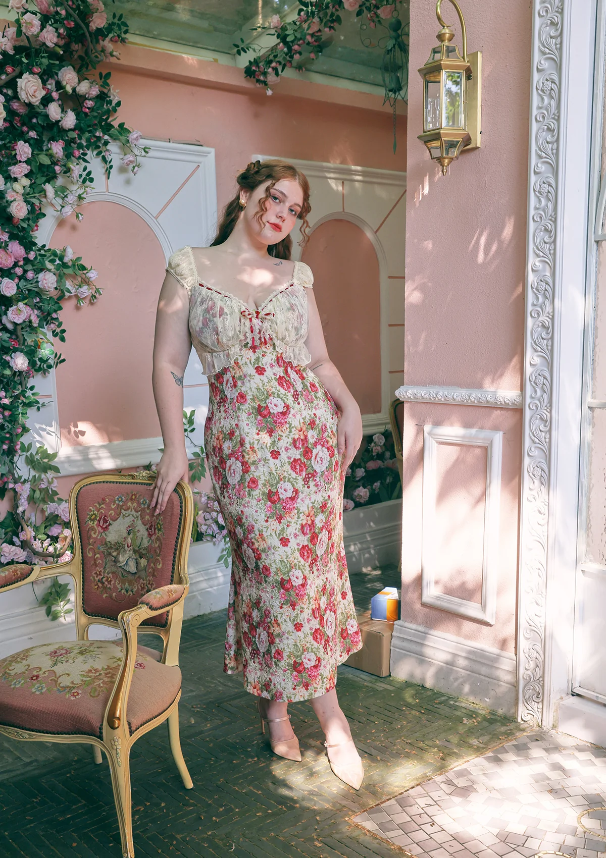 Curve & Plus The Blossom Of Wealth Dress - Thrancidy