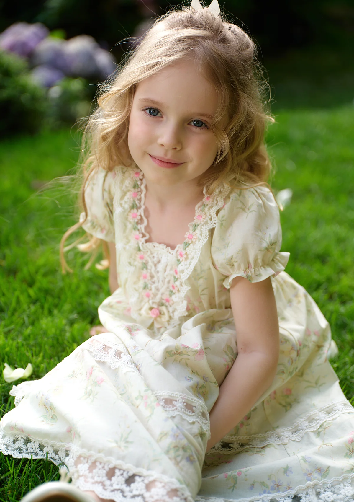 Toddler Girl Garden Tea Party Corset Dress - Thrancidy