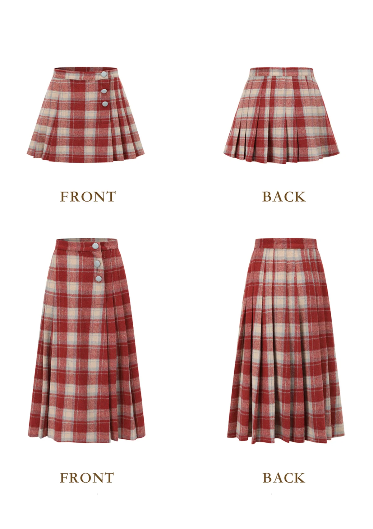 Rosey Christmas Cottage Skirt - Thrancidy