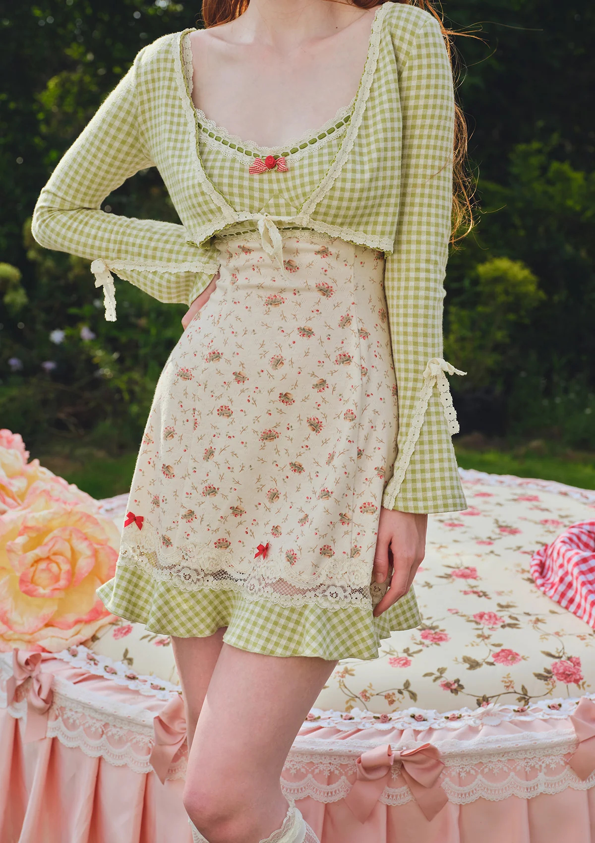 Matcha Red Bean Cardigan - Thrancidy