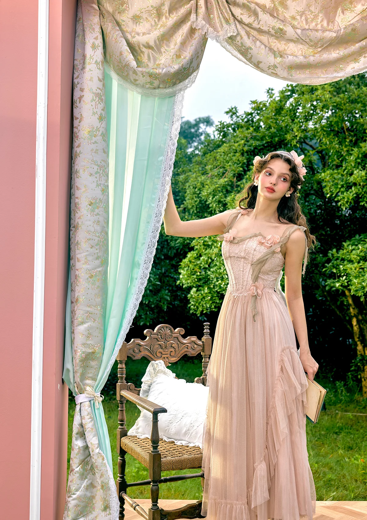 Flower Kissing Wonderland Corset Dress - Thrancidy