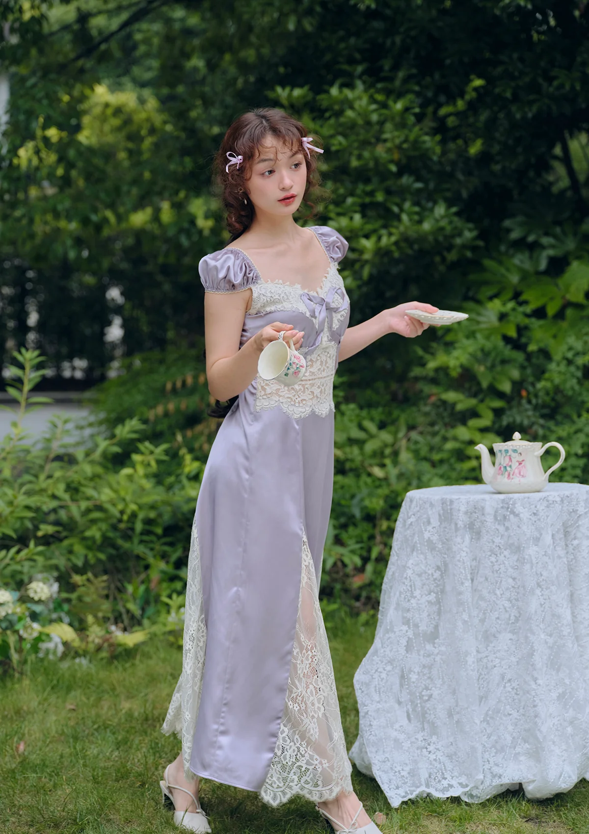 Rosace Lavande Dress - Thrancidy