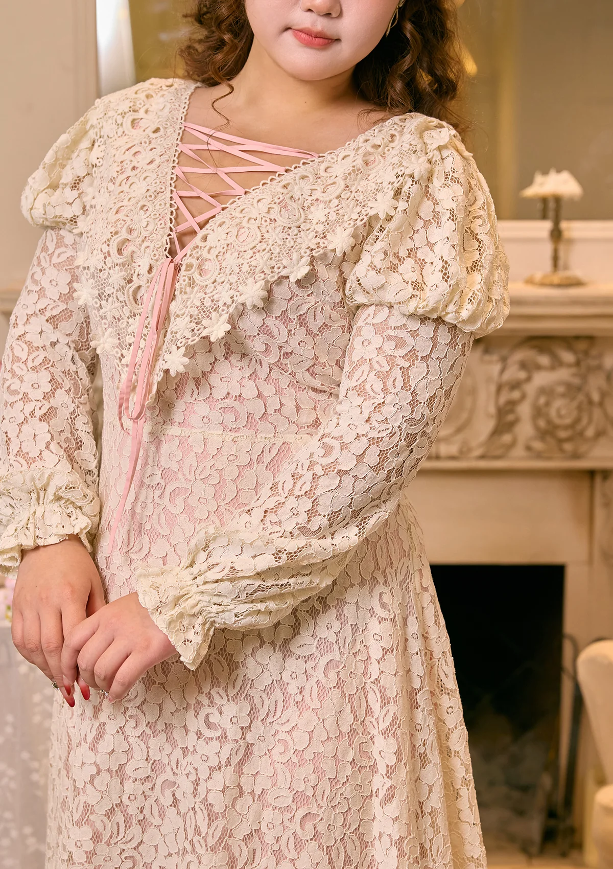 Curve & Plus Monologue Poem of Rose Dress - Thrancidy