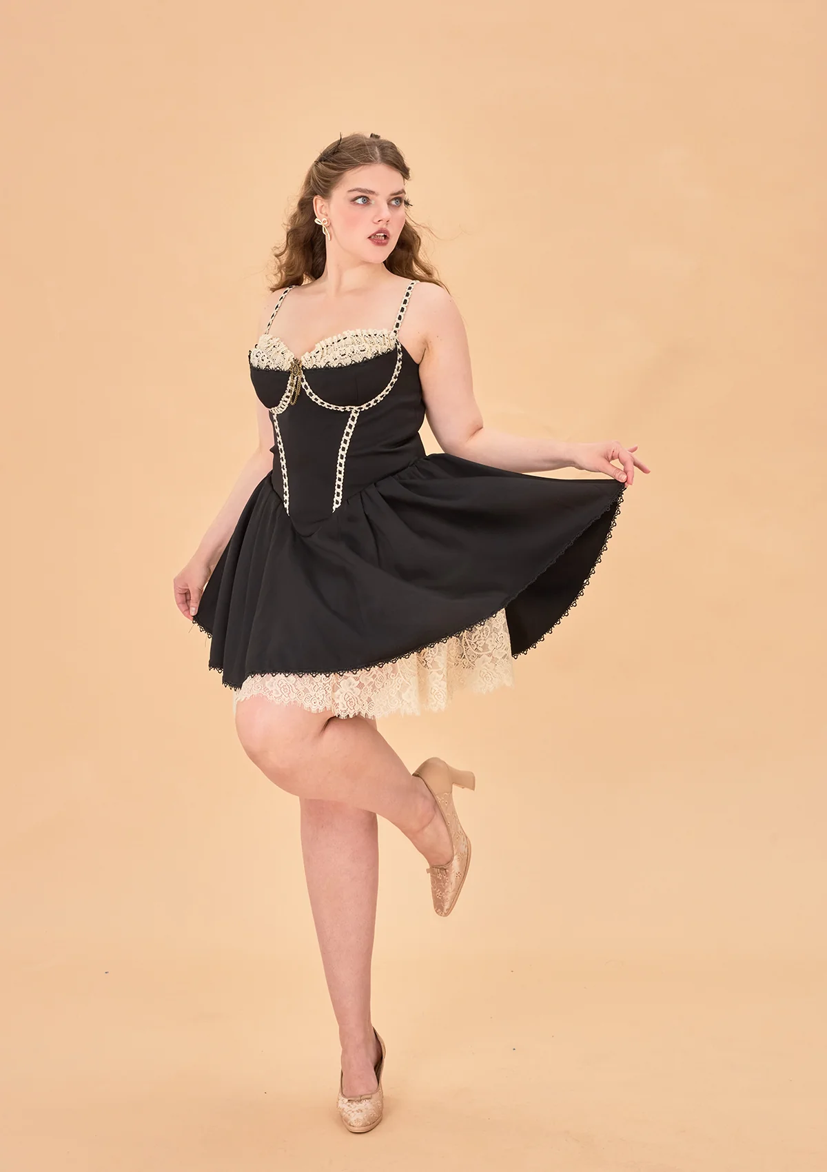 Curve & Plus Kate the Schemer Corset Dress - Thrancidy