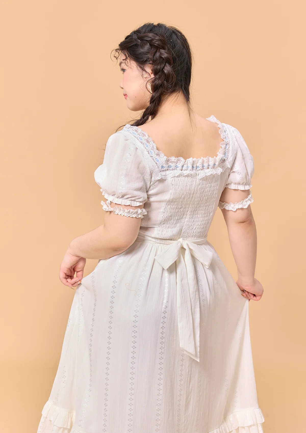 Curve & Plus Dear White Pages Dress - Thrancidy