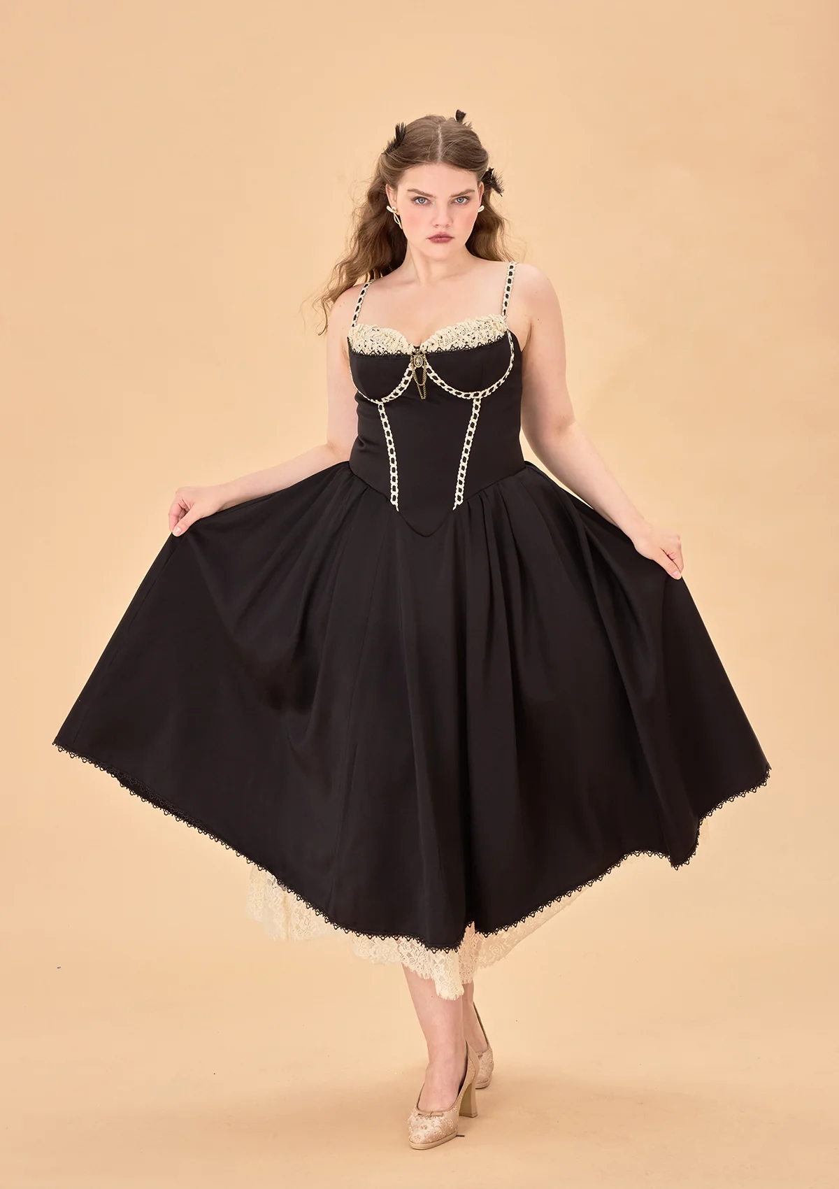 Curve & Plus Kate the Schemer Corset Dress - Thrancidy