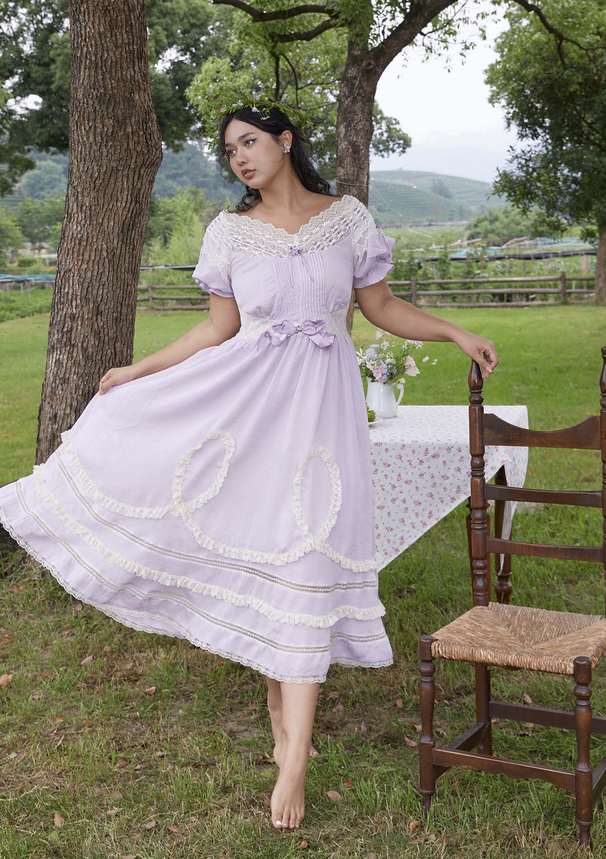 Curve & Plus Purple Kite Dress - Thrancidy