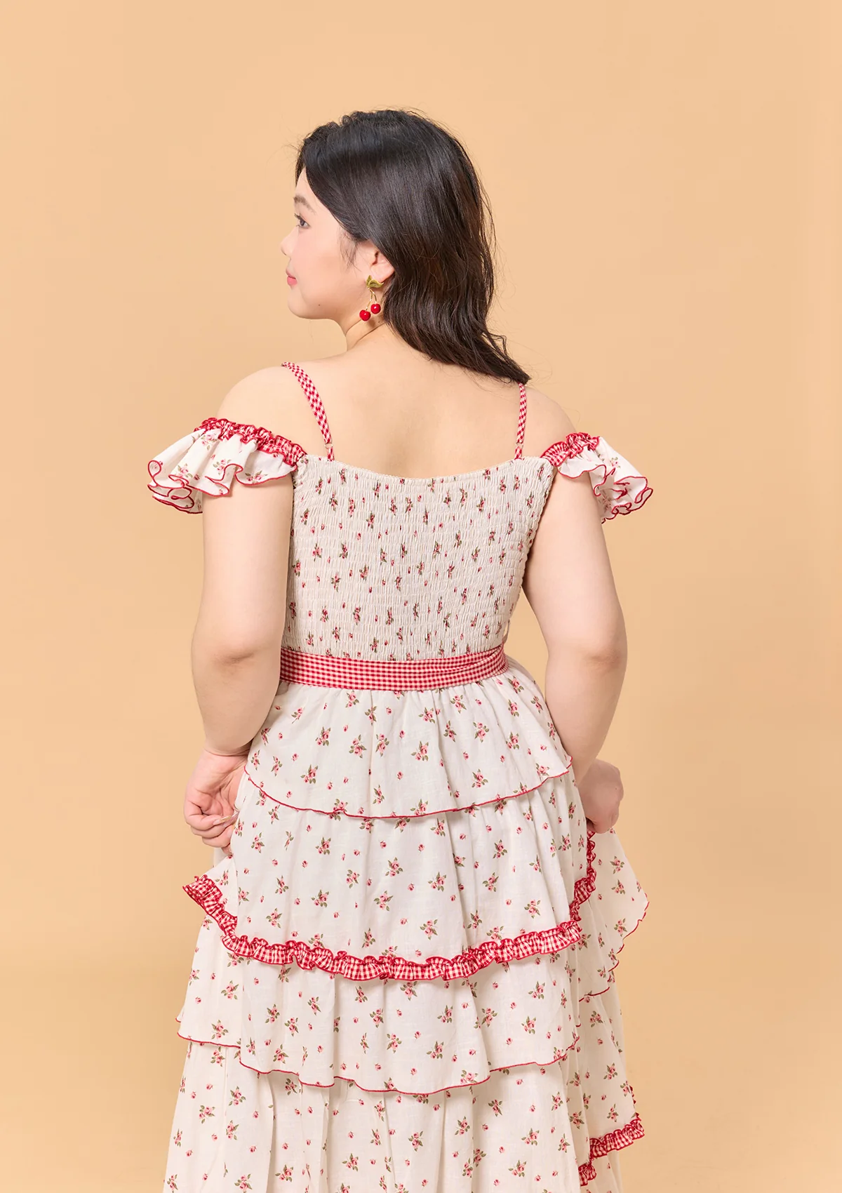 Curve & Plus Red Hood Maiden Dress - Thrancidy