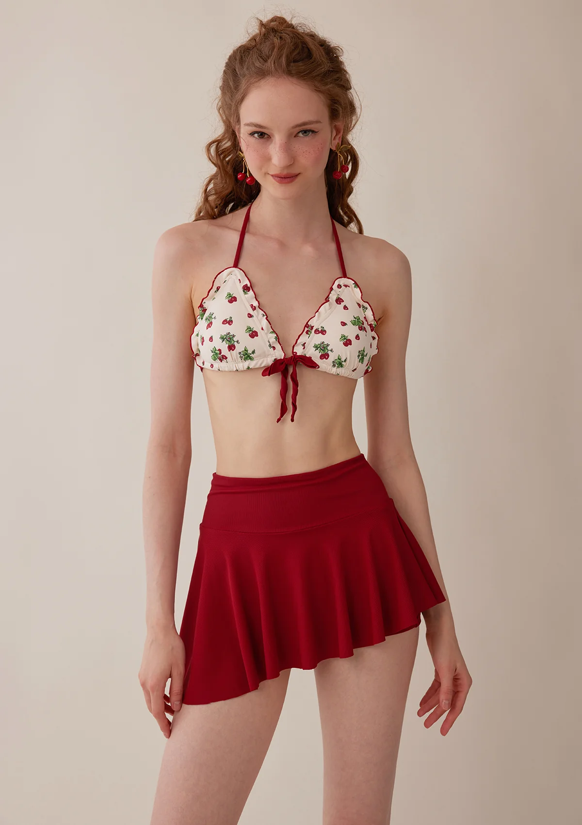 Vibrant Strawberry Sports Pantskirt - Thrancidy