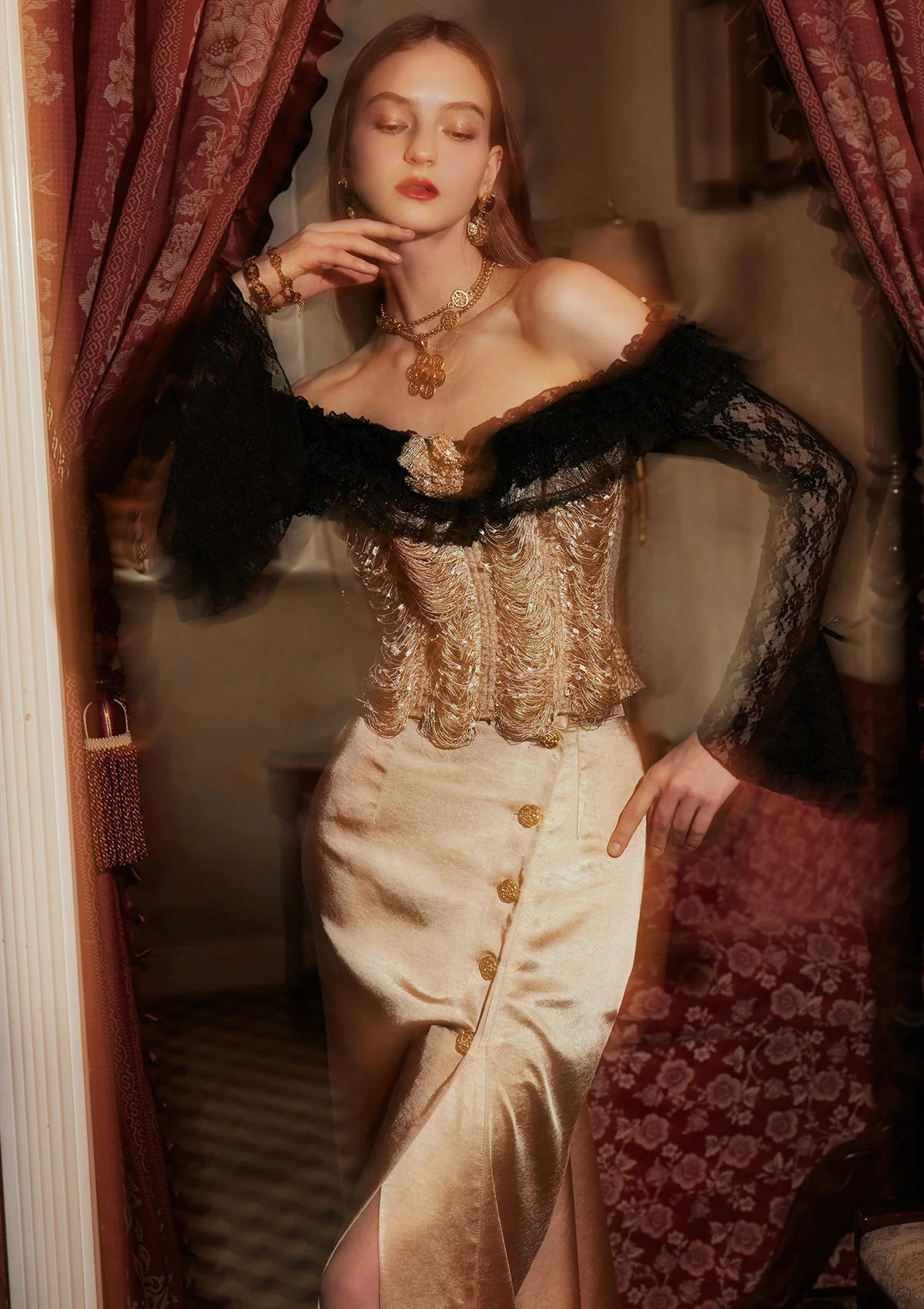 Golden Blush Skirt - Thrancidy