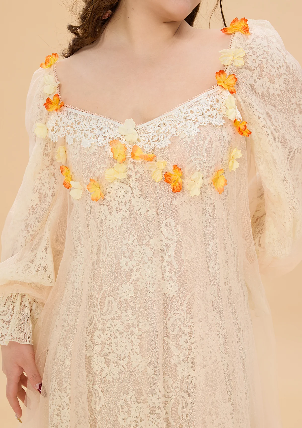 Curve & Plus Sunset & Orange Ocean Dress - Thrancidy