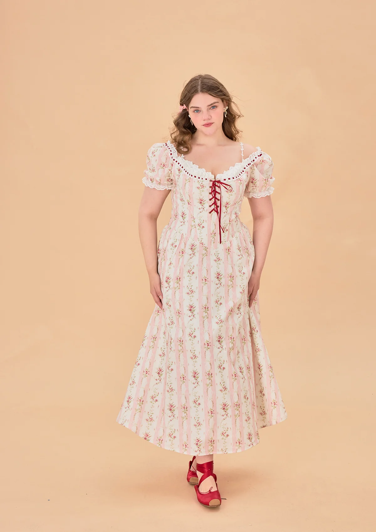 Curve & Plus Audrey Tea Party Corset Dress - Thrancidy