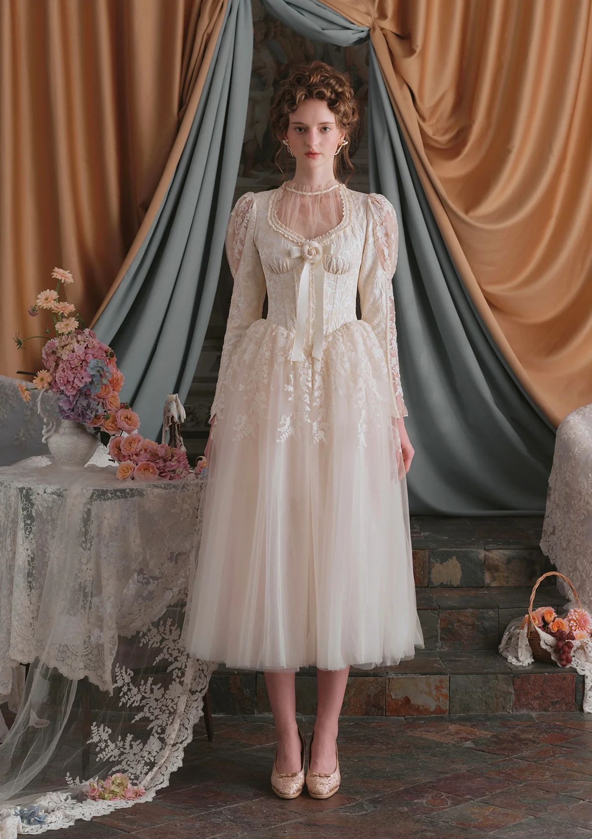 Pure White Wedding Corset Dress - Thrancidy