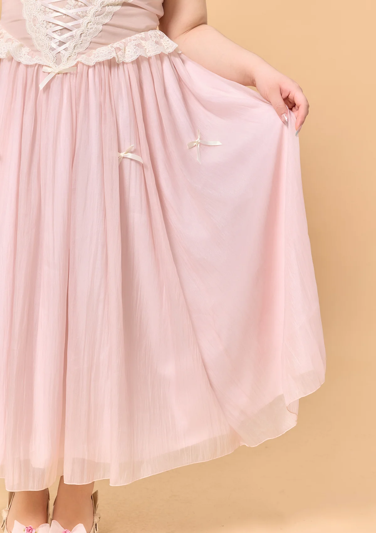 Curve & Plus Pink Mist Fairy Dress - Thrancidy