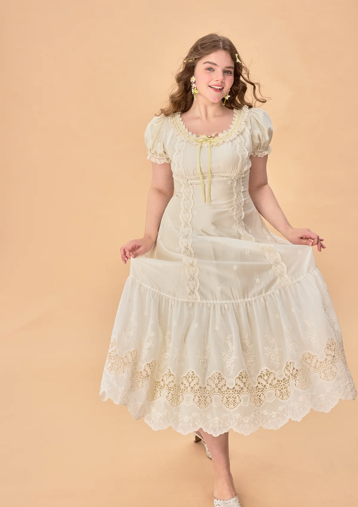 Curve & Plus Green Grapes Dress - Thrancidy