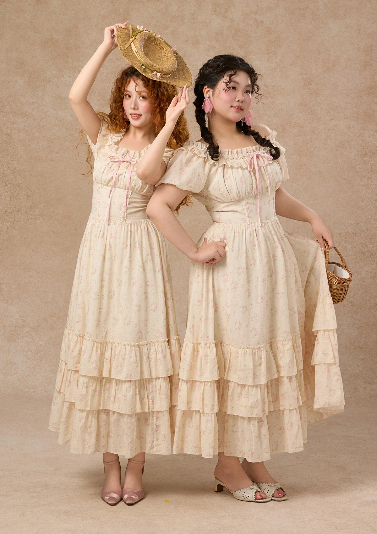 Curve&Plus Flower&Poetry Corset Dress - Thrancidy