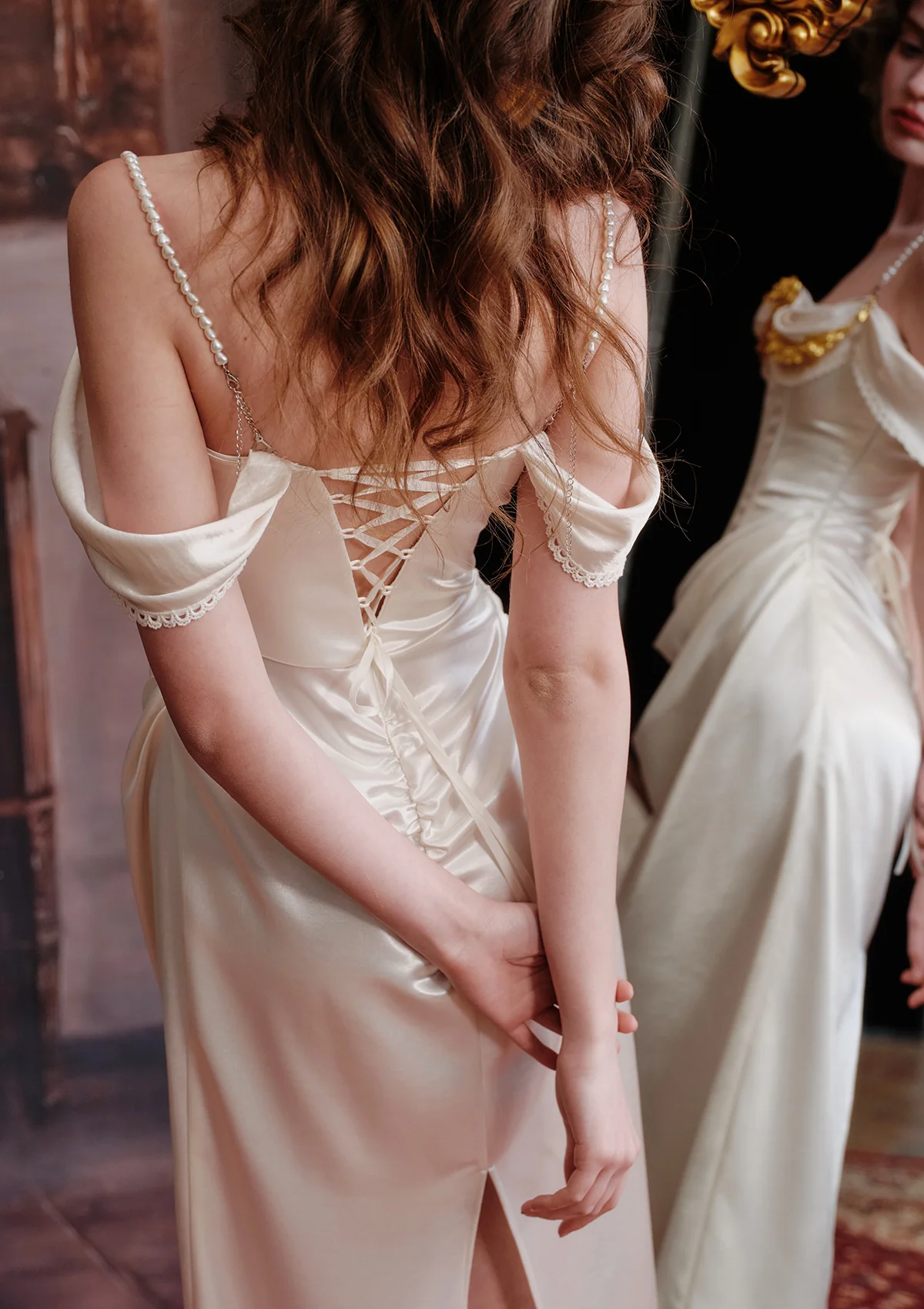 Ivory Maxi Corset Dress - Thrancidy