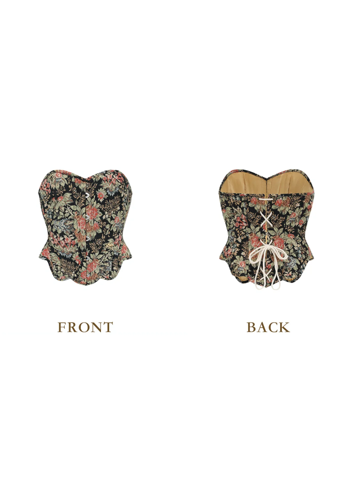 Flower & Mirror Corset - Thrancidy