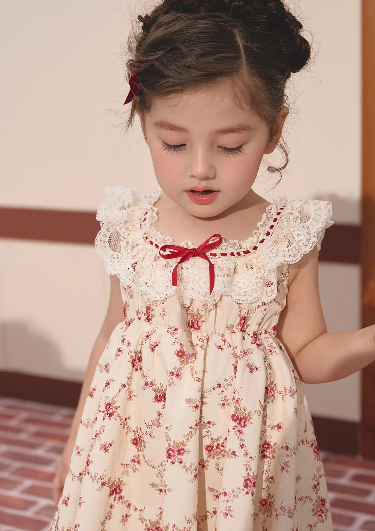 Toddler Girl Red Garnet Dress - Thrancidy