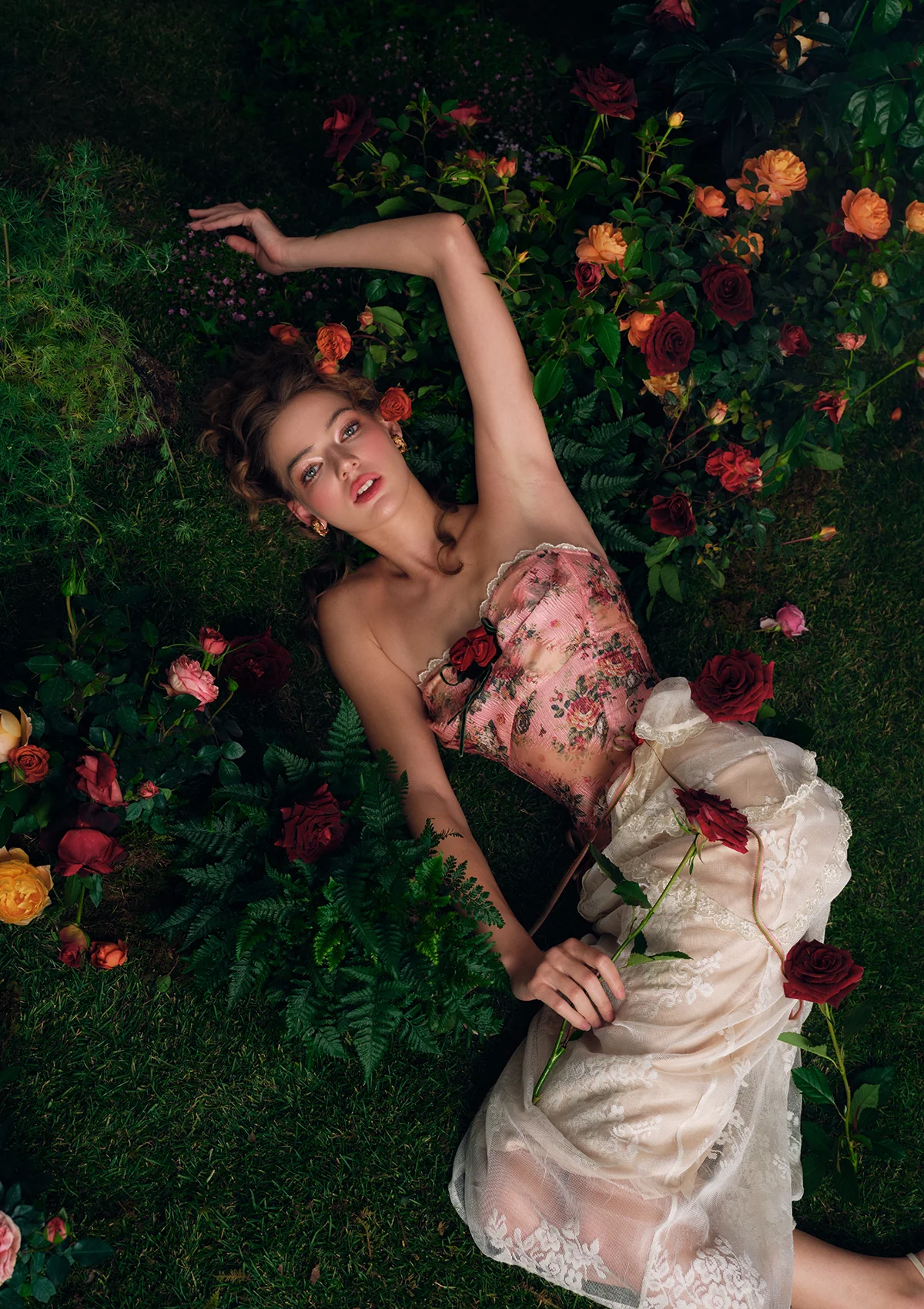 Rose Sous La Lune Corset Dress - Thrancidy